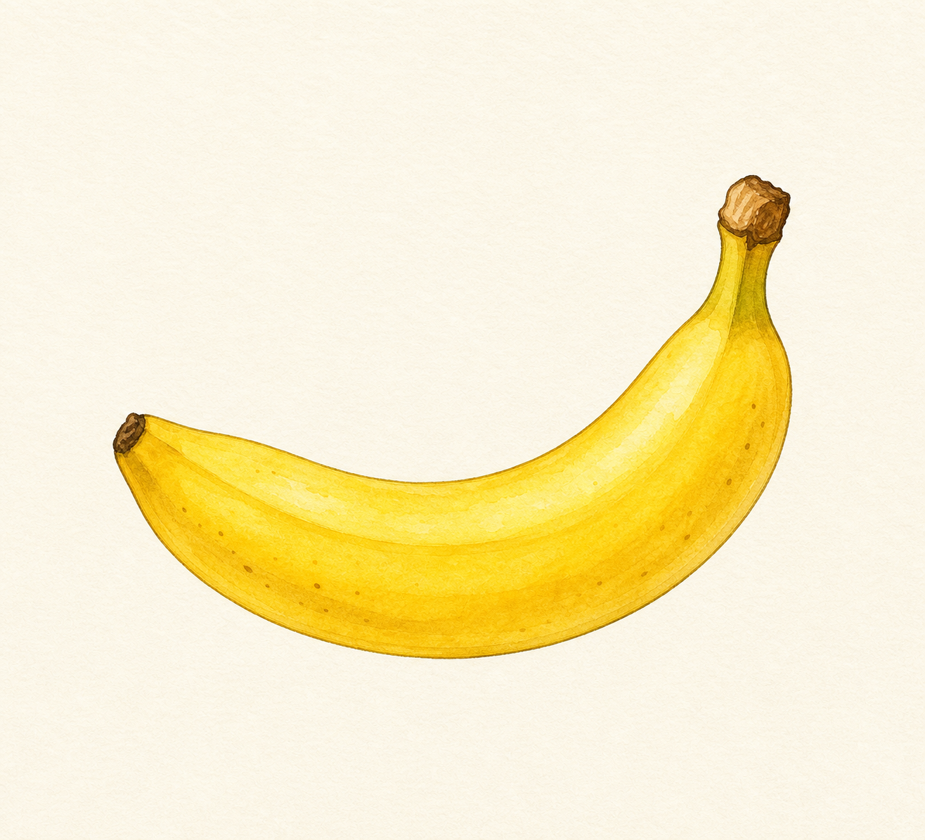 A ripe yellow banana.