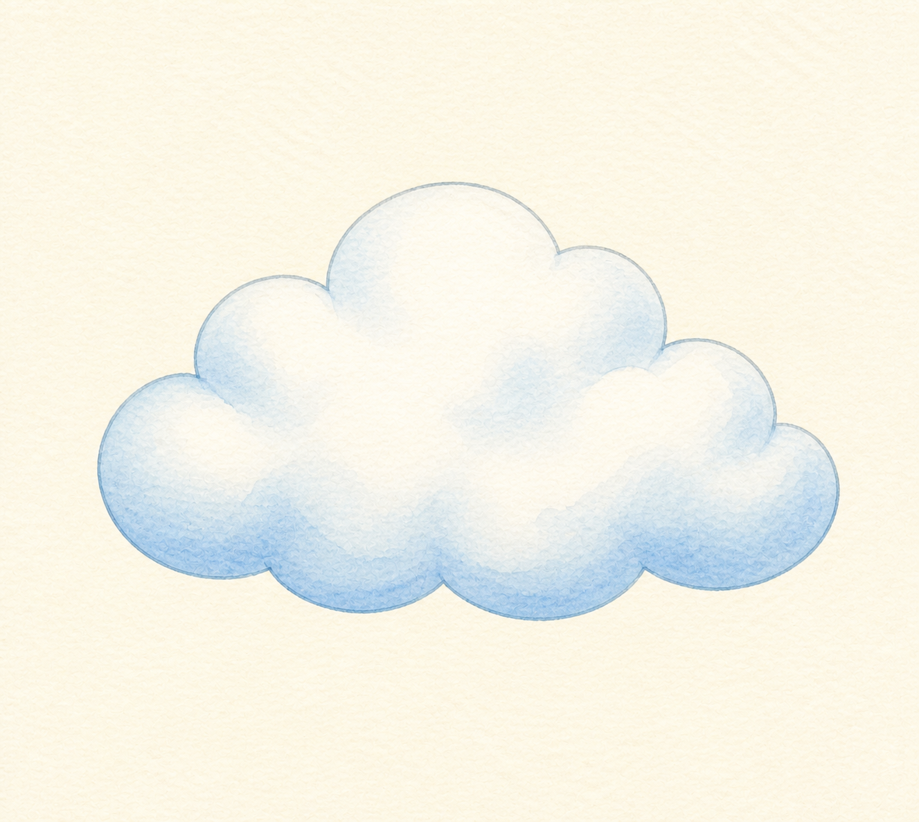 A soft white cloud.