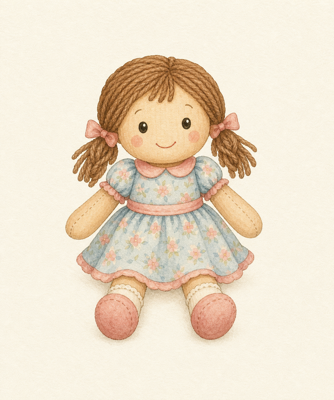 A simple child-friendly doll.