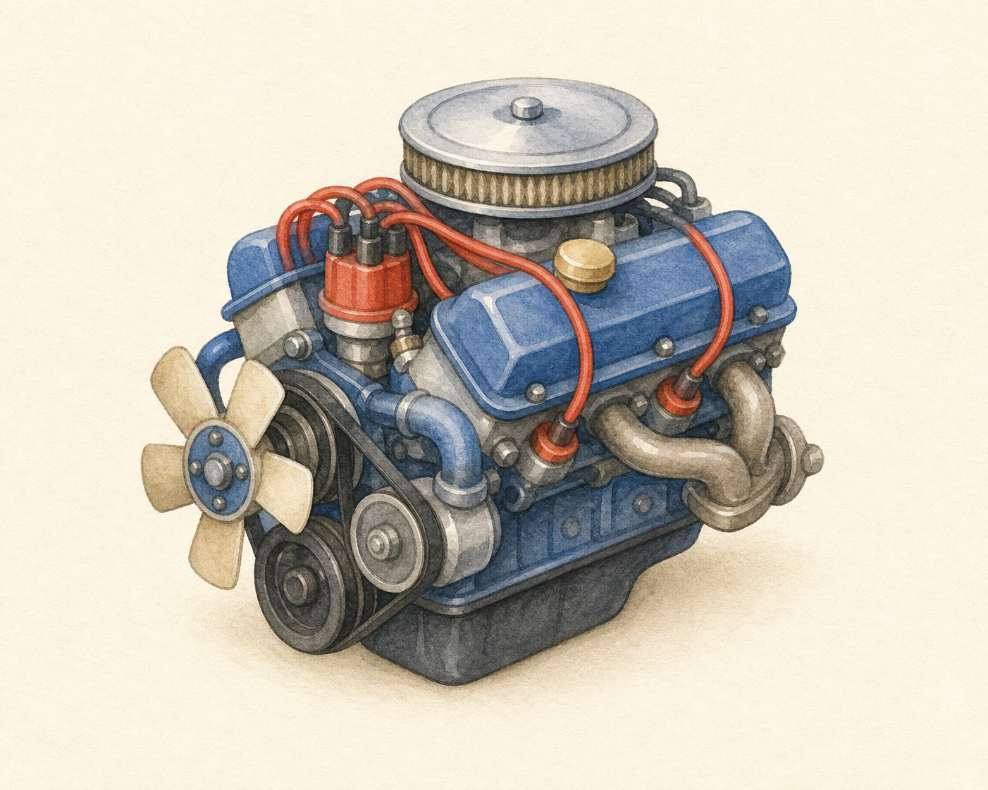 An internal combustion engine.
