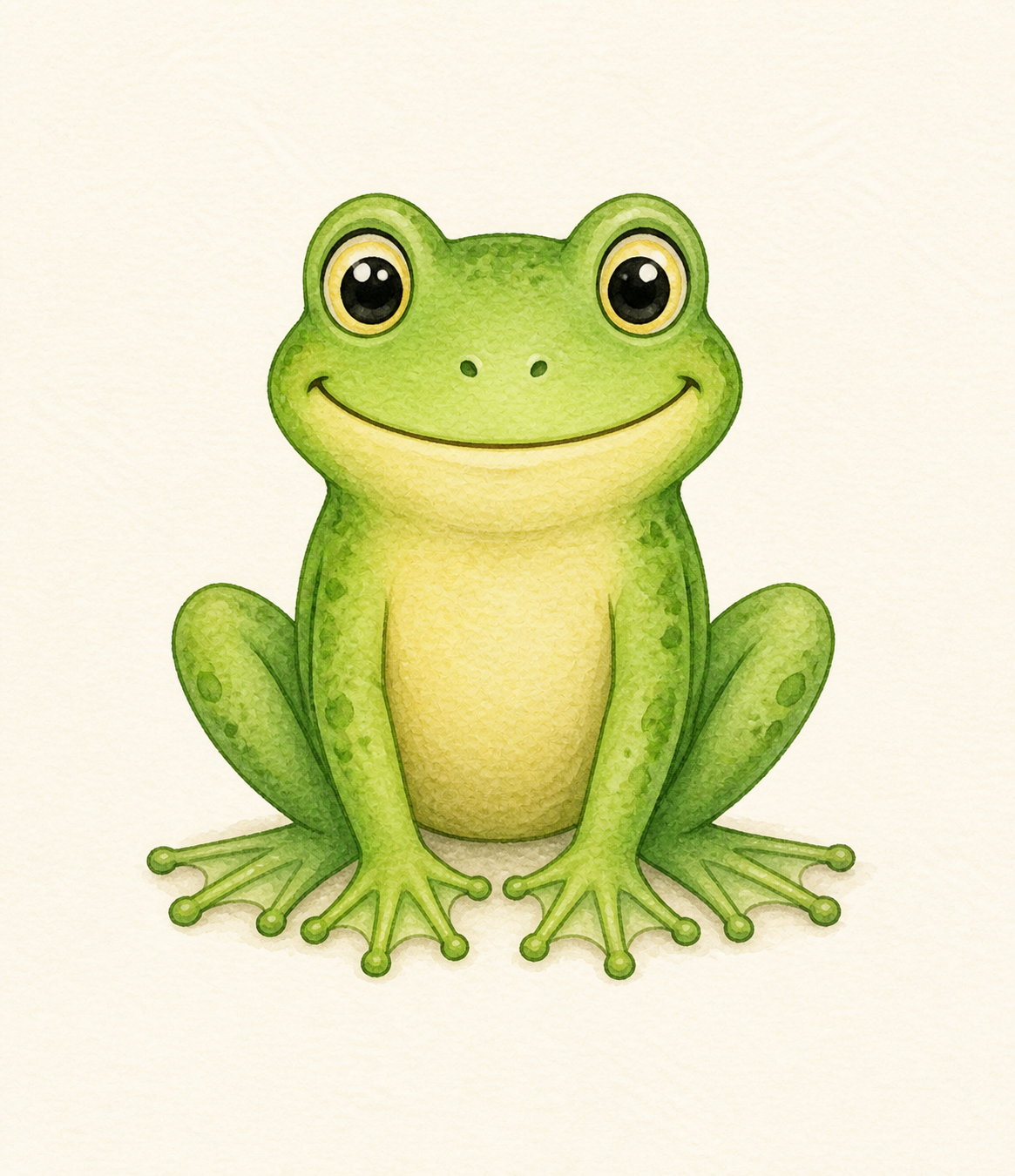 A green frog.