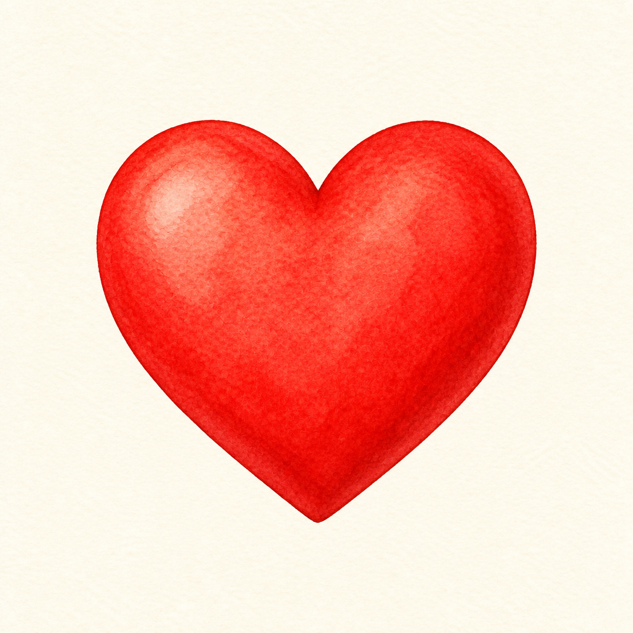 A red heart shape.