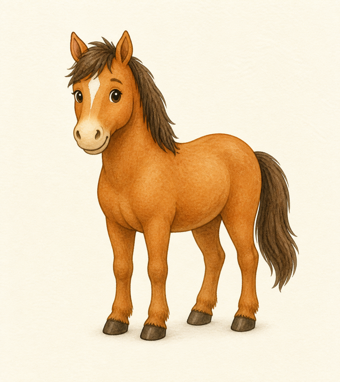 A friendly horse.