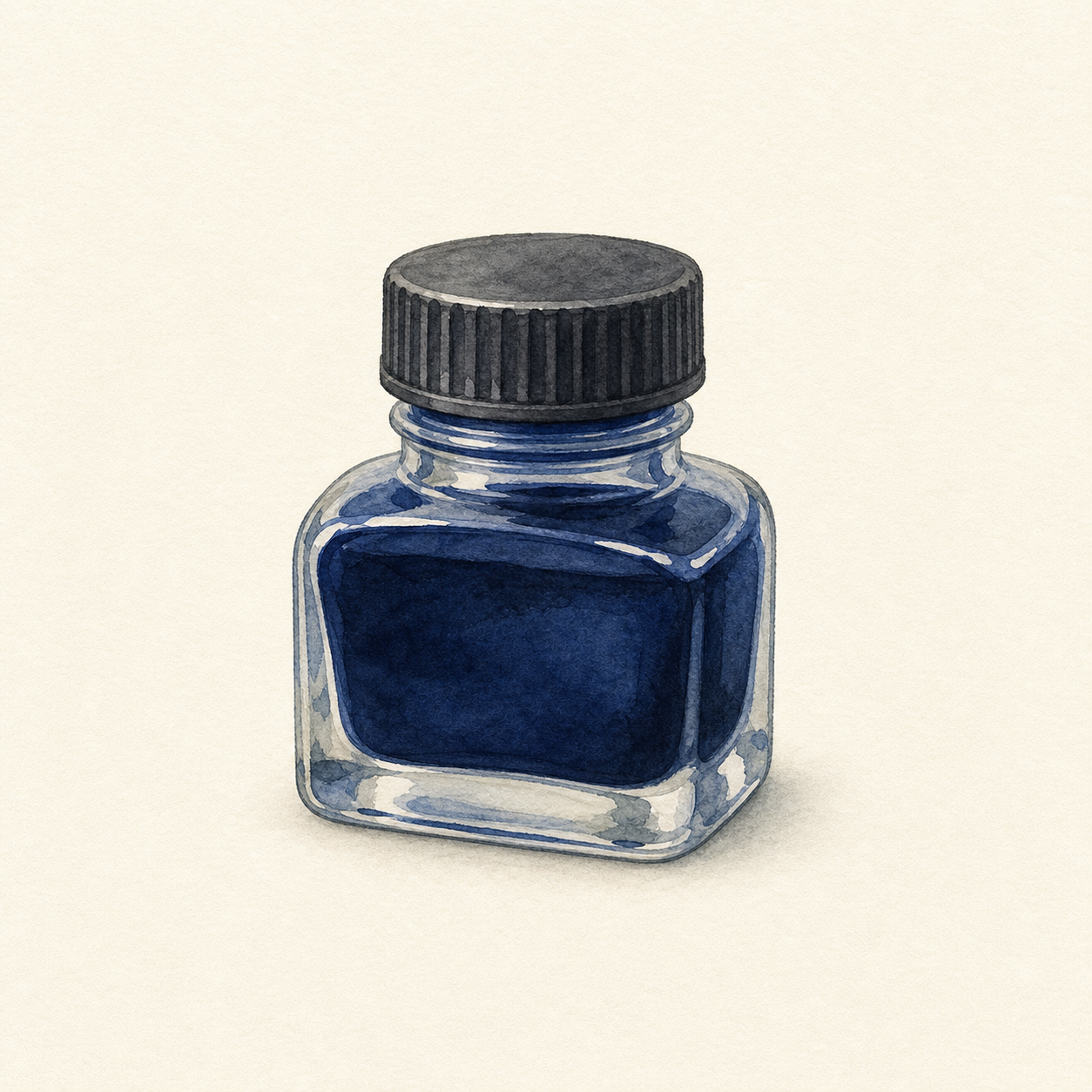 A small bottle of ink.