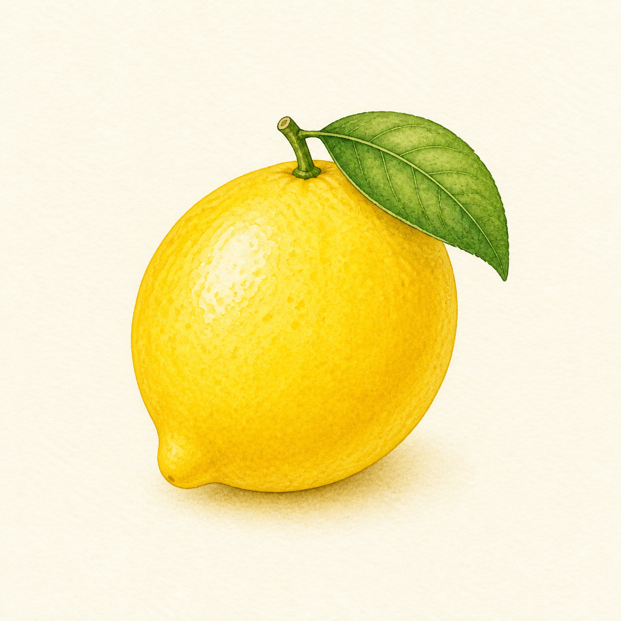 A yellow lemon.