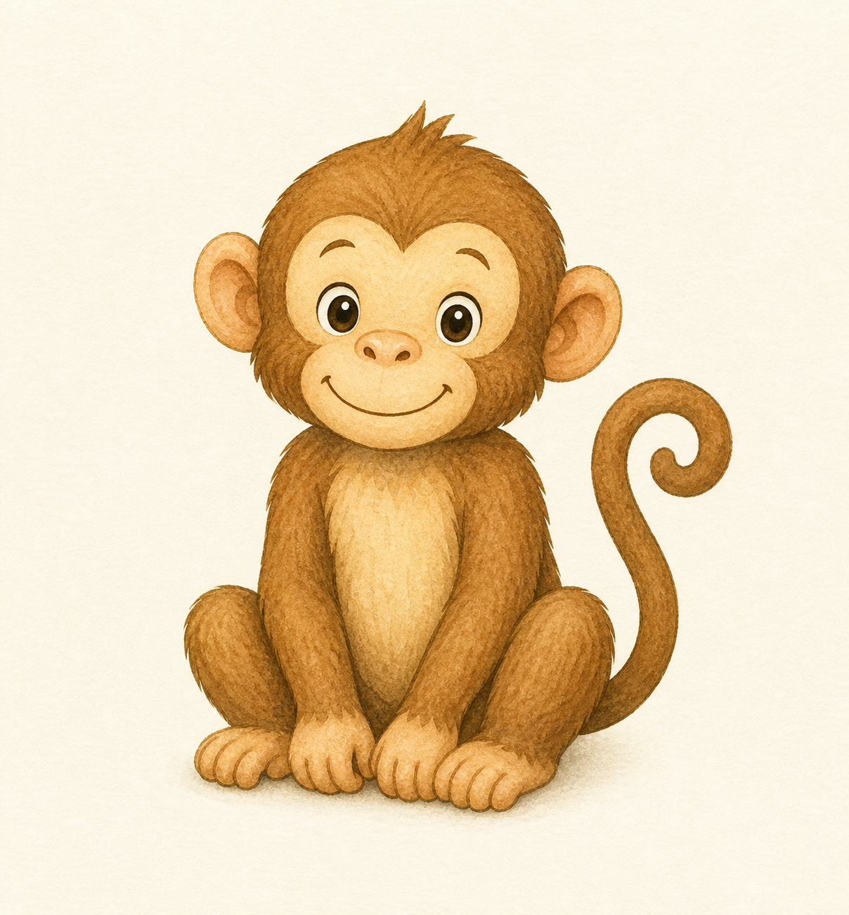A playful monkey.