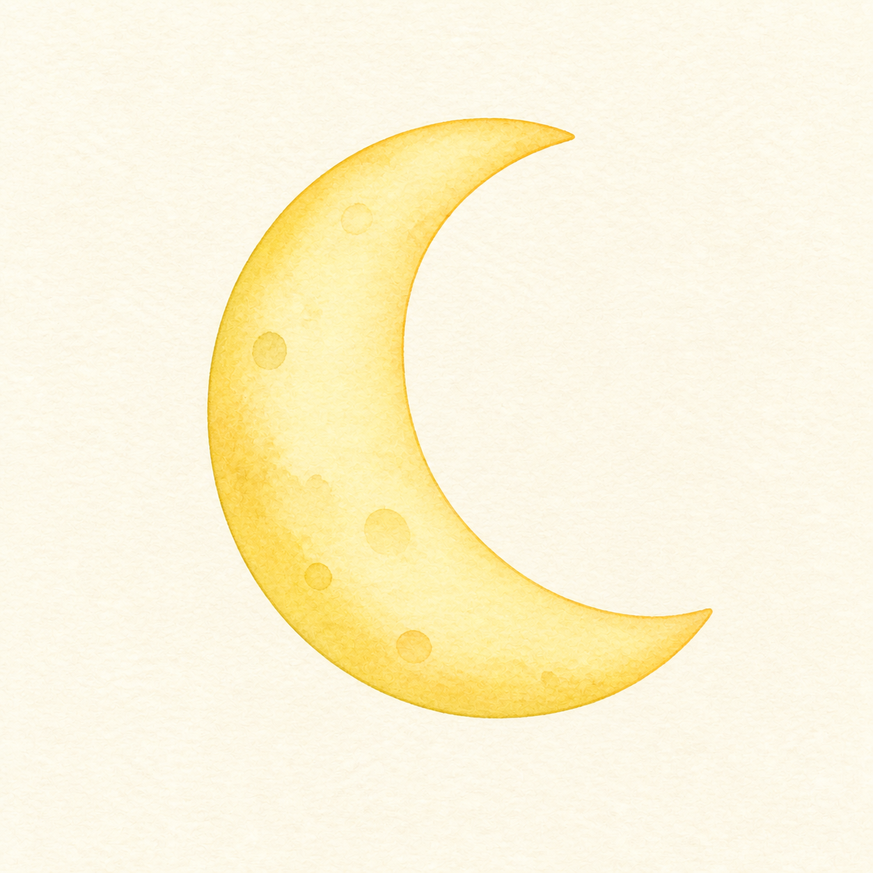 A crescent moon.