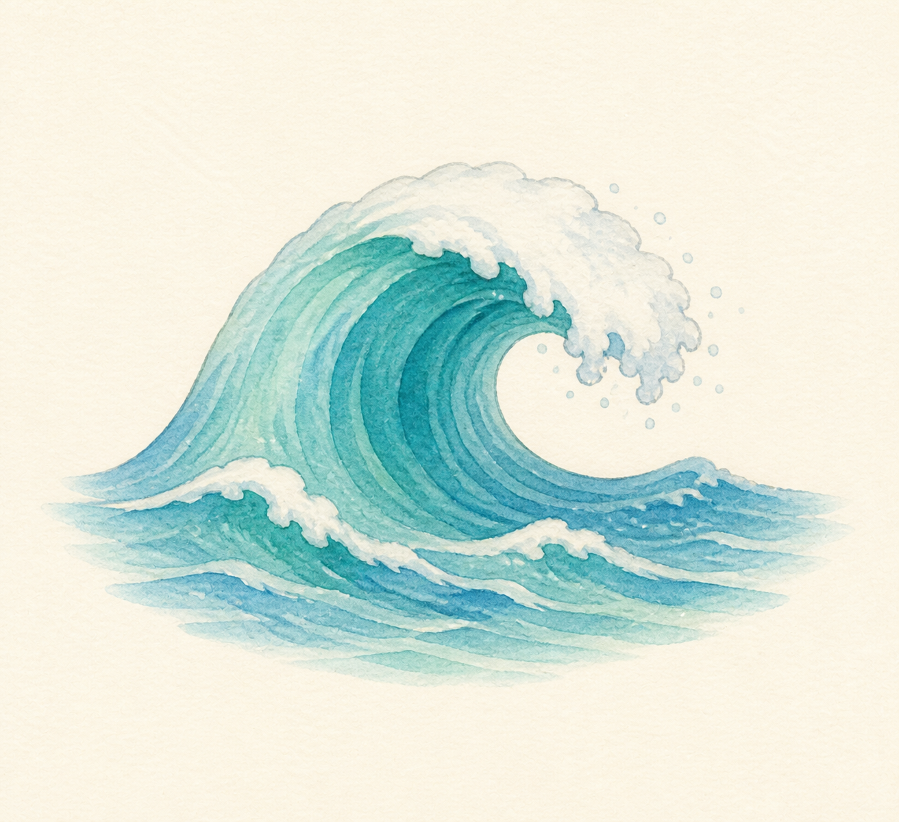 A small ocean wave.