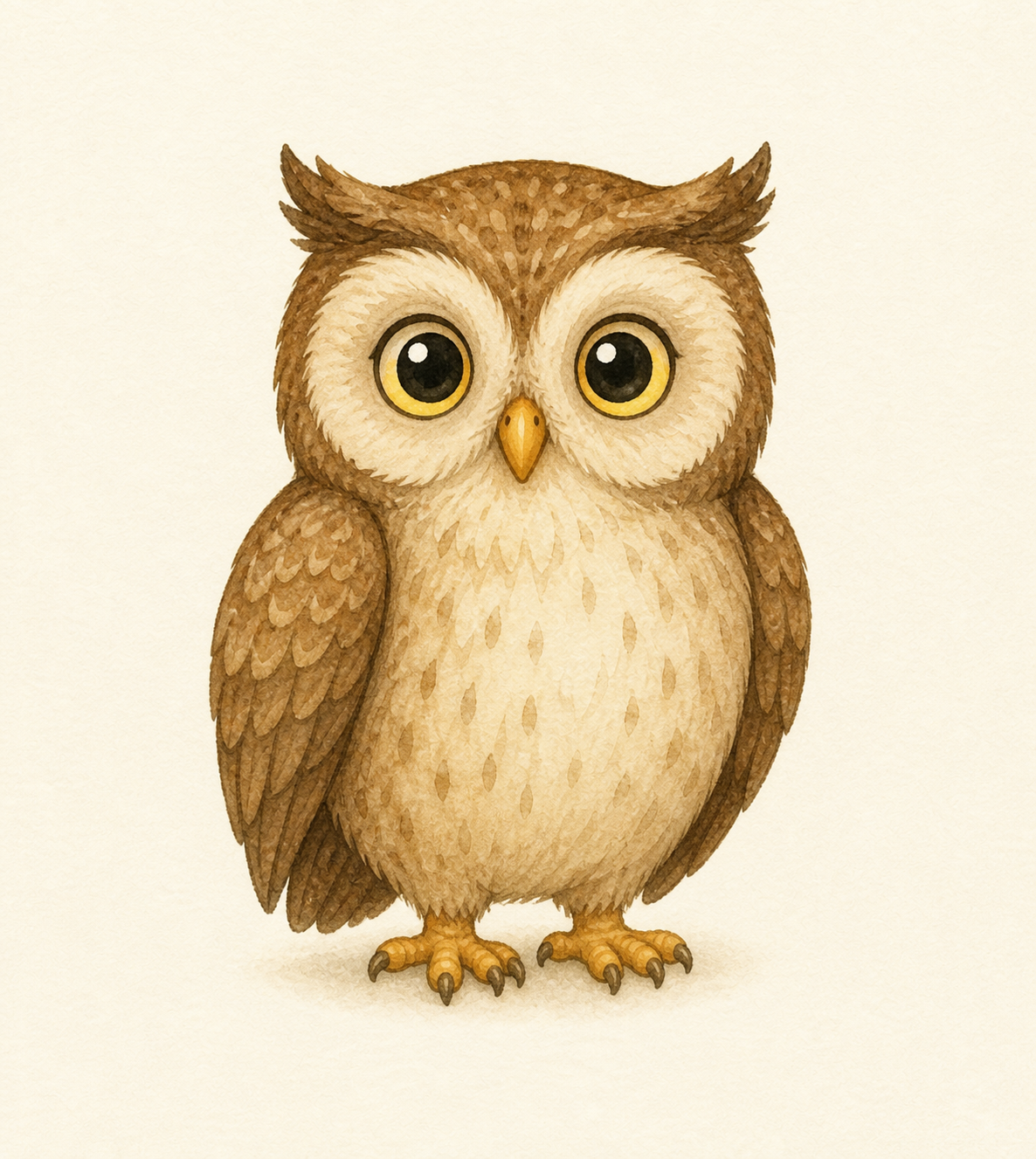 A round-eyed owl.