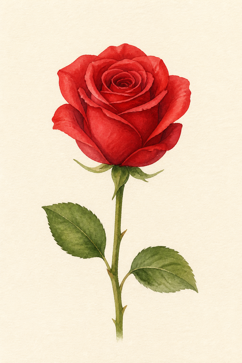 A red rose.