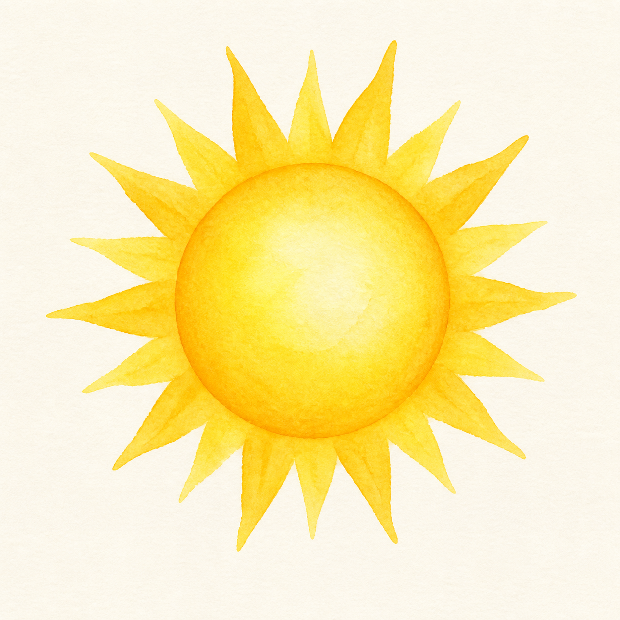 A bright sun.