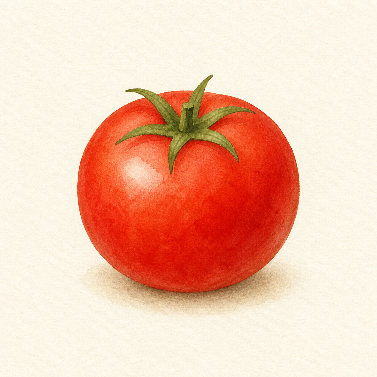 A red tomato.