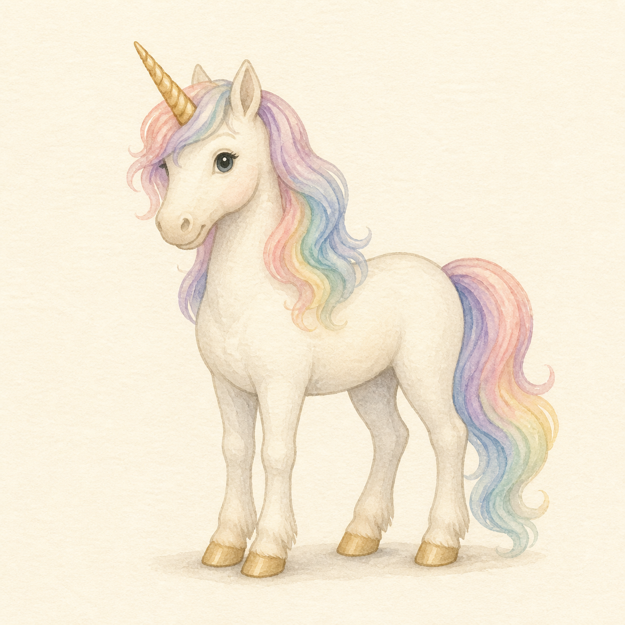 A friendly unicorn.