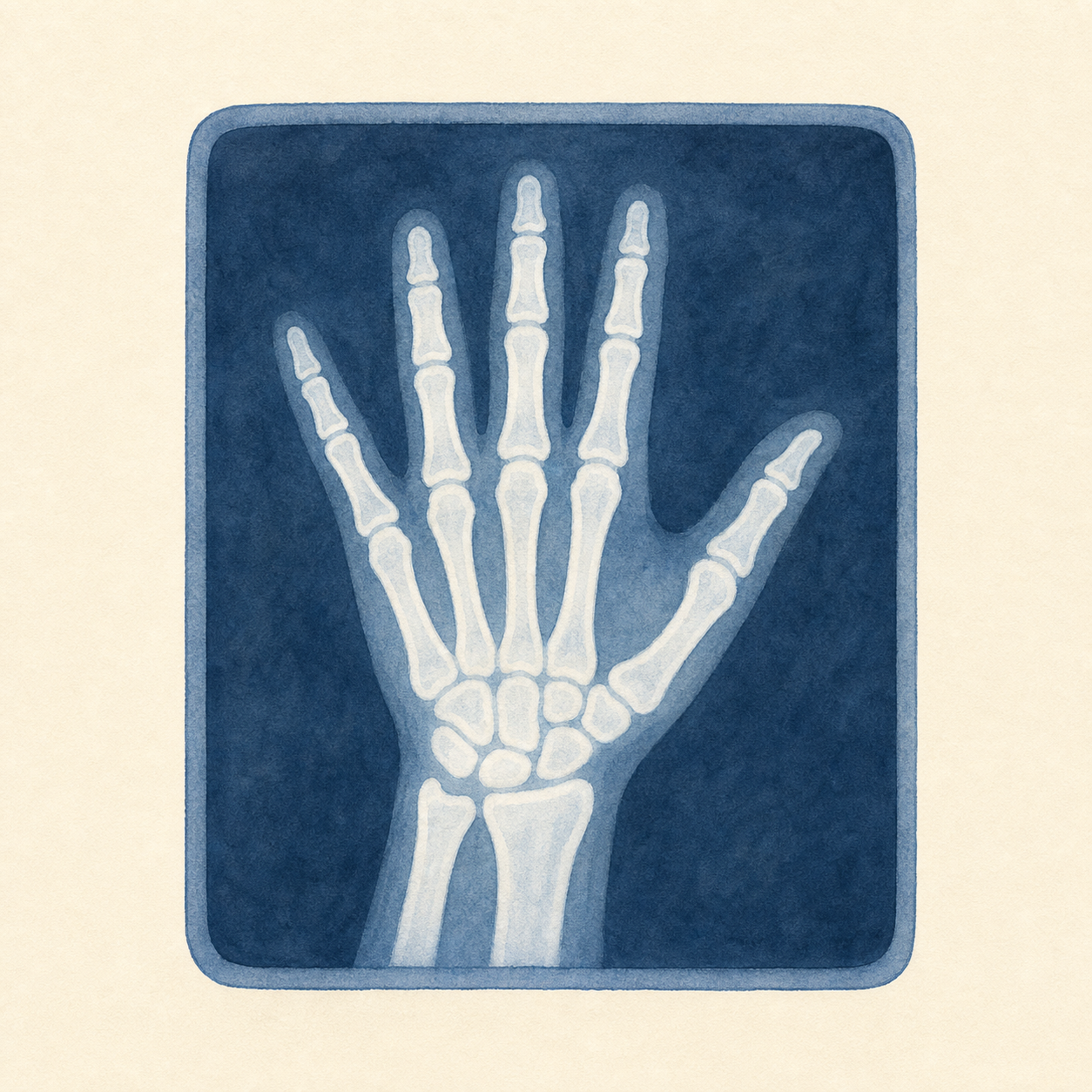 A simple X-ray image.