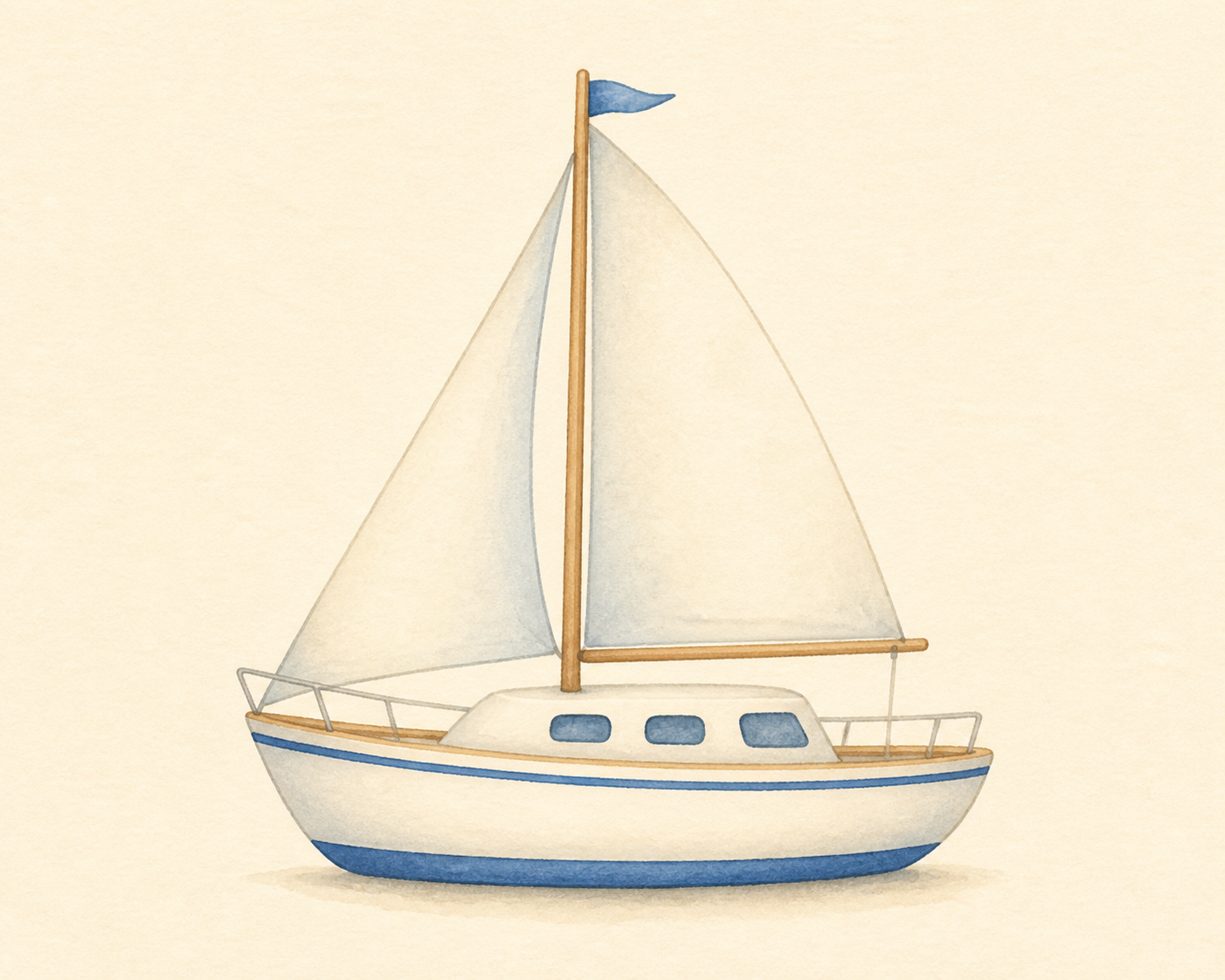 A small yacht.