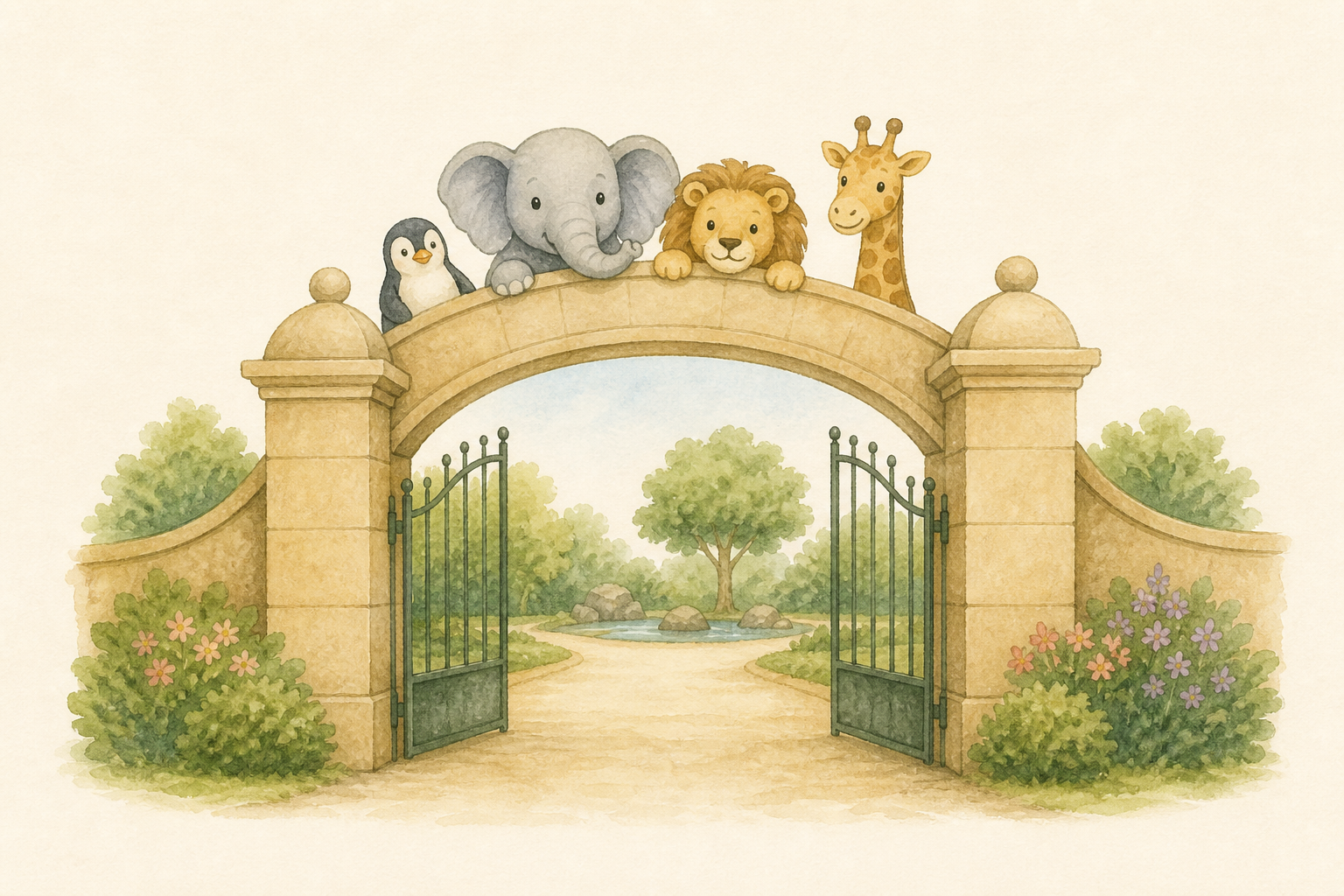 A simple zoo gate.