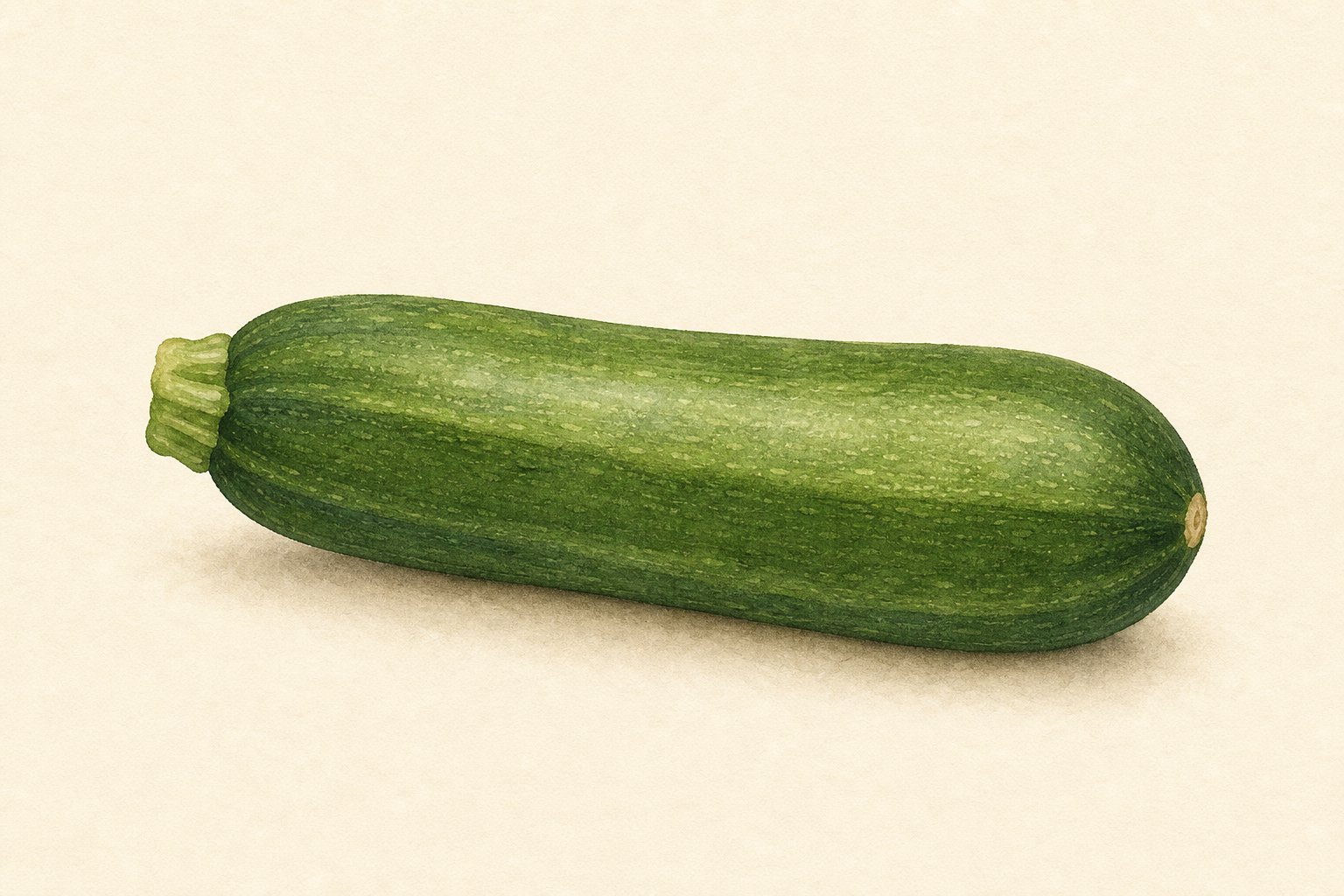 A green zucchini.